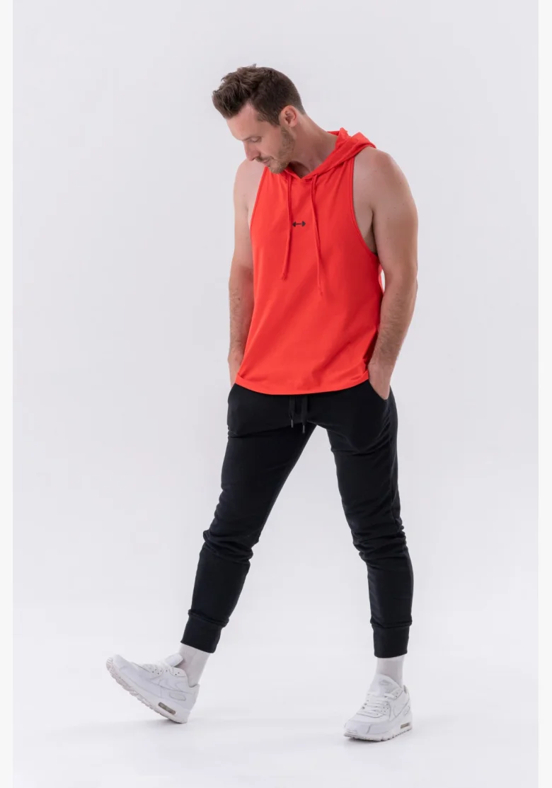 NEBBIA • NEBBIA Fitness tílko s kapucí červené • Nebshop.cz