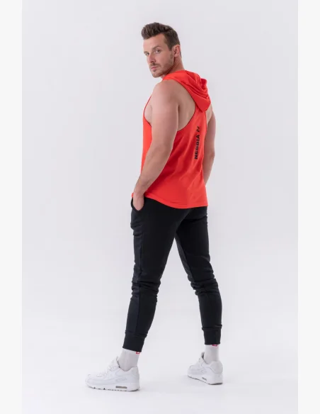 NEBBIA • NEBBIA Fitness tílko s kapucí červené • Nebshop.cz