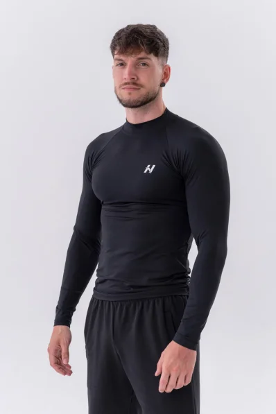 NEBBIA • NEBBIA Funkční tričko s dlouhým rukávem "Active" černé • Nebshop.cz
