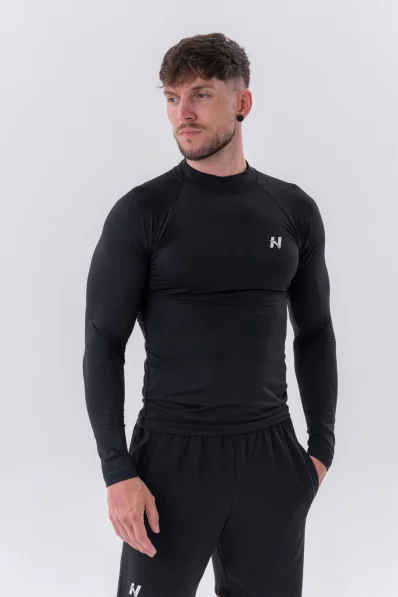 NEBBIA • NEBBIA Funkční tričko s dlouhým rukávem "Active" černé • Nebshop.cz 2