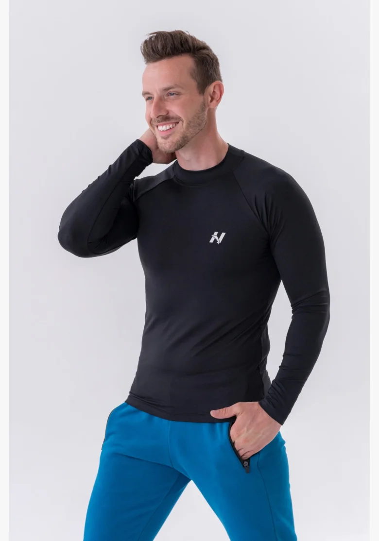 NEBBIA • NEBBIA Funkční tričko s dlouhým rukávem "Active" černé • Nebshop.cz