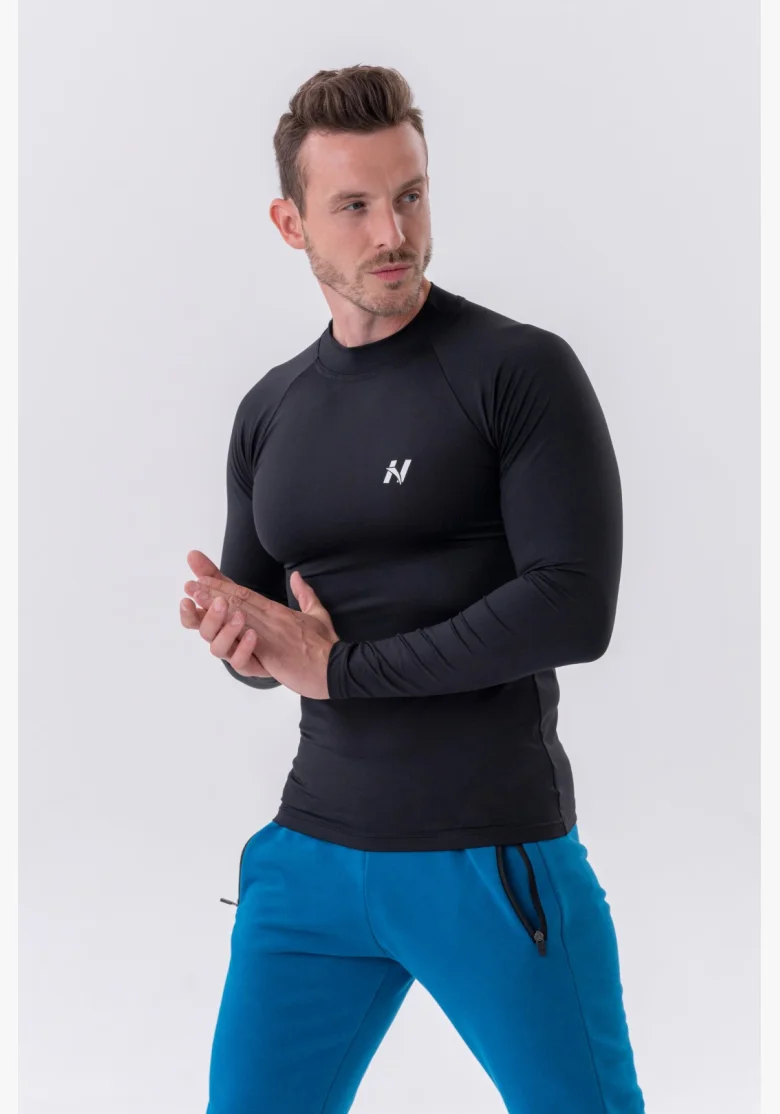 NEBBIA • NEBBIA Funkční tričko s dlouhým rukávem "Active" černé • Nebshop.cz