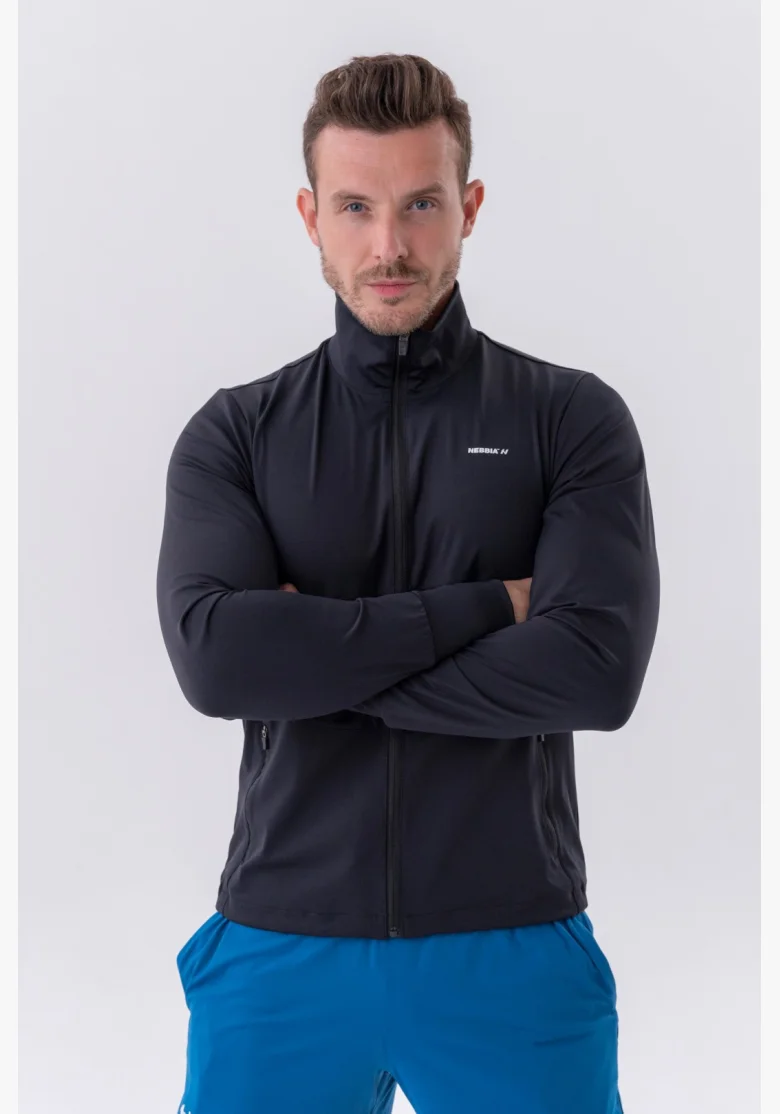 NEBBIA • NEBBIA Sportovní bunda na zip s bočními kapsami “Control” • Nebshop.cz