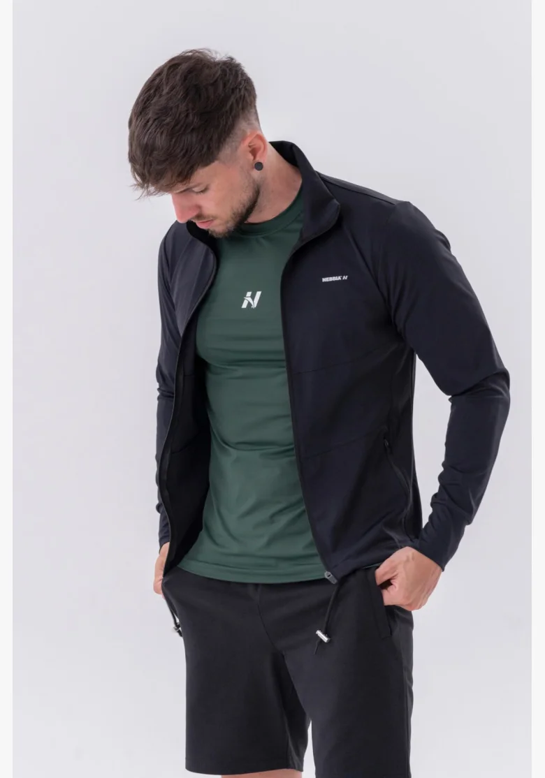 NEBBIA • NEBBIA Sportovní bunda na zip s bočními kapsami “Control” • Nebshop.cz