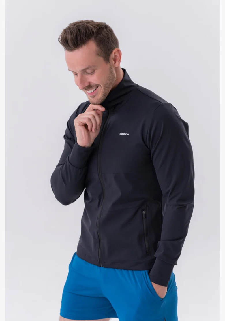 NEBBIA • NEBBIA Sportovní bunda na zip s bočními kapsami “Control” • Nebshop.cz