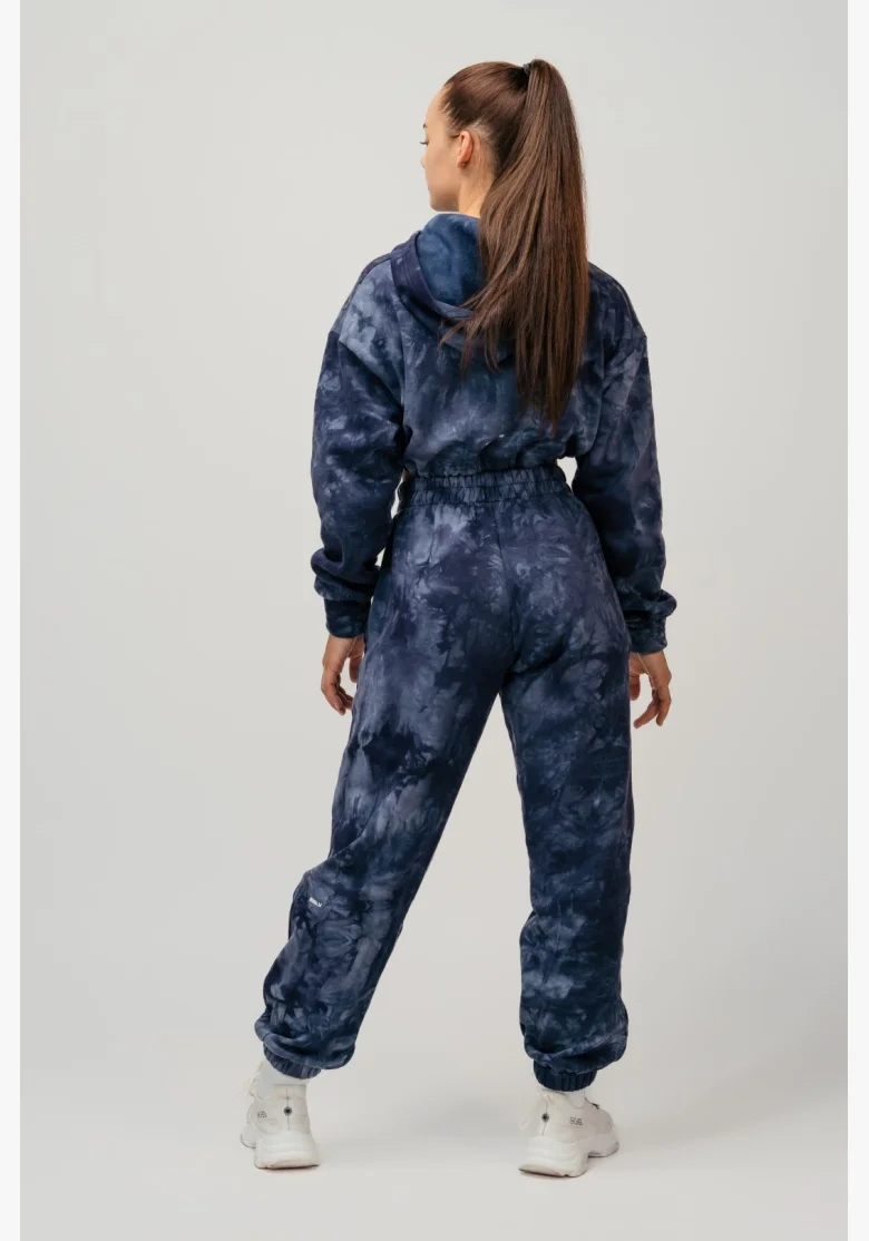 NEBBIA • NEBBIA Re-fresh dámská crop mikina s kapucí modrá • Nebshop.cz