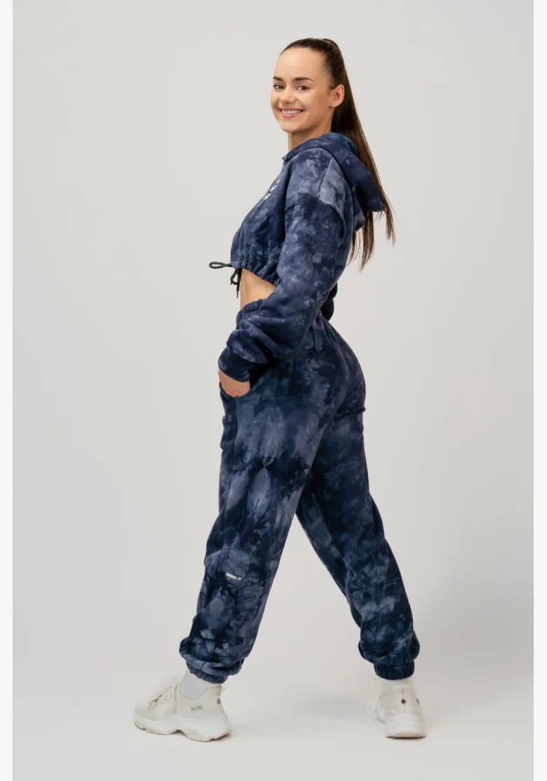NEBBIA • NEBBIA Re-fresh dámská crop mikina s kapucí modrá • Nebshop.cz