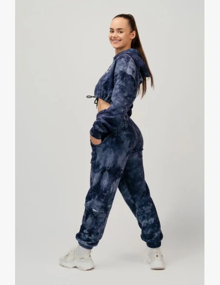 NEBBIA • NEBBIA Re-fresh dámská crop mikina s kapucí modrá • Nebshop.cz
