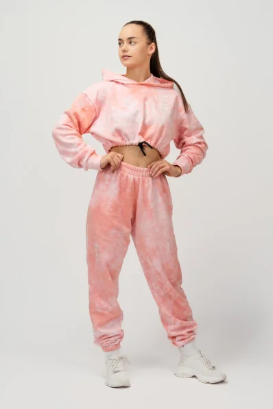 NEBBIA • NEBBIA Re-fresh dámská crop mikina s kapucí růžová • Nebshop.cz 2