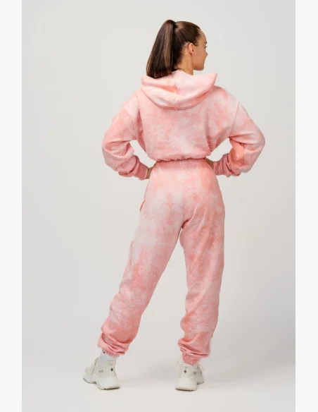 NEBBIA • NEBBIA Re-fresh dámská crop mikina s kapucí růžová • Nebshop.cz