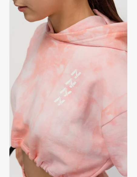 NEBBIA • NEBBIA Re-fresh dámská crop mikina s kapucí růžová • Nebshop.cz