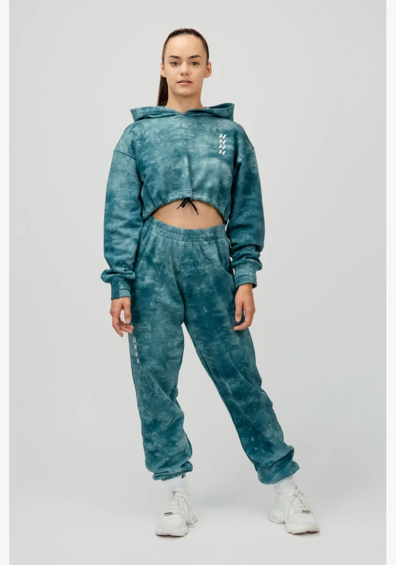 NEBBIA • NEBBIA Re-fresh dámská crop mikina s kapucí zelená • Nebshop.cz