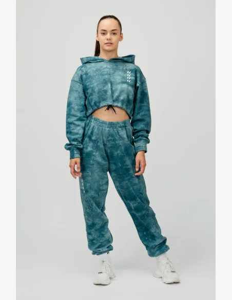 NEBBIA • NEBBIA Re-fresh dámská crop mikina s kapucí zelená • Nebshop.cz