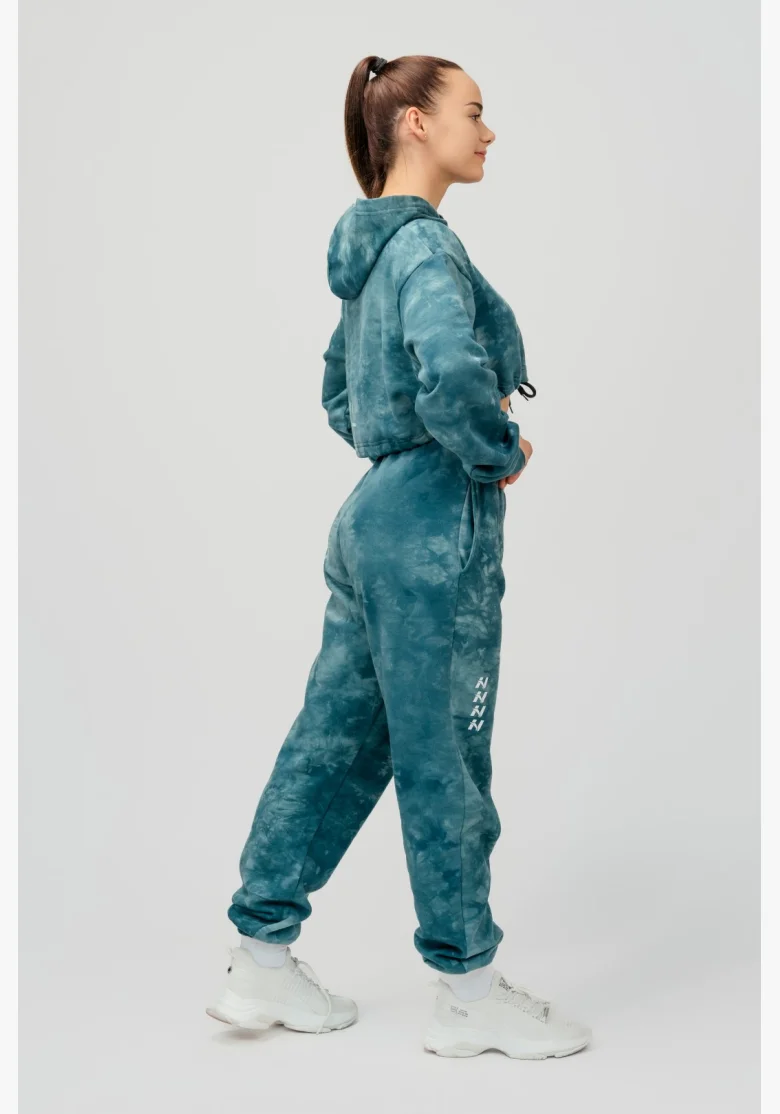 NEBBIA • NEBBIA Re-fresh dámská crop mikina s kapucí zelená • Nebshop.cz