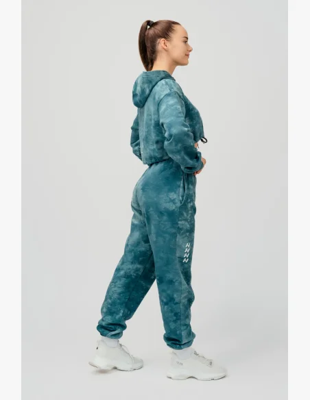 NEBBIA • NEBBIA Re-fresh dámská crop mikina s kapucí zelená • Nebshop.cz