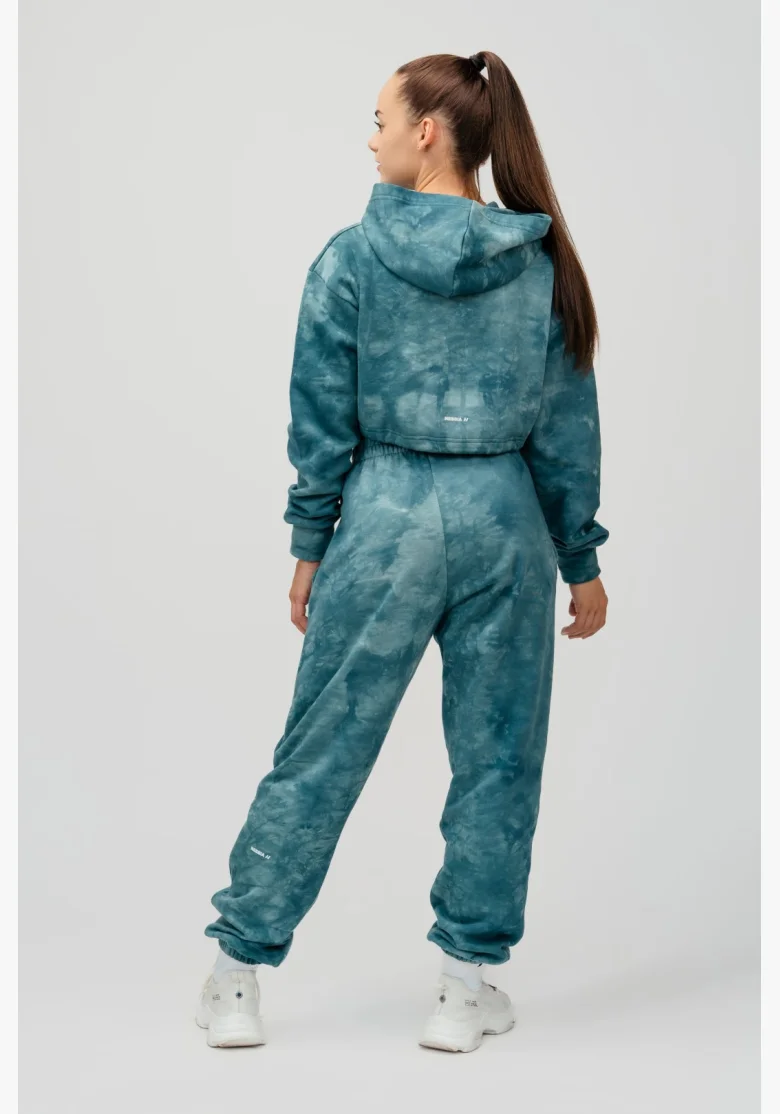 NEBBIA • NEBBIA Re-fresh dámská crop mikina s kapucí zelená • Nebshop.cz