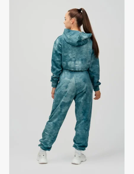 NEBBIA • NEBBIA Re-fresh dámská crop mikina s kapucí zelená • Nebshop.cz
