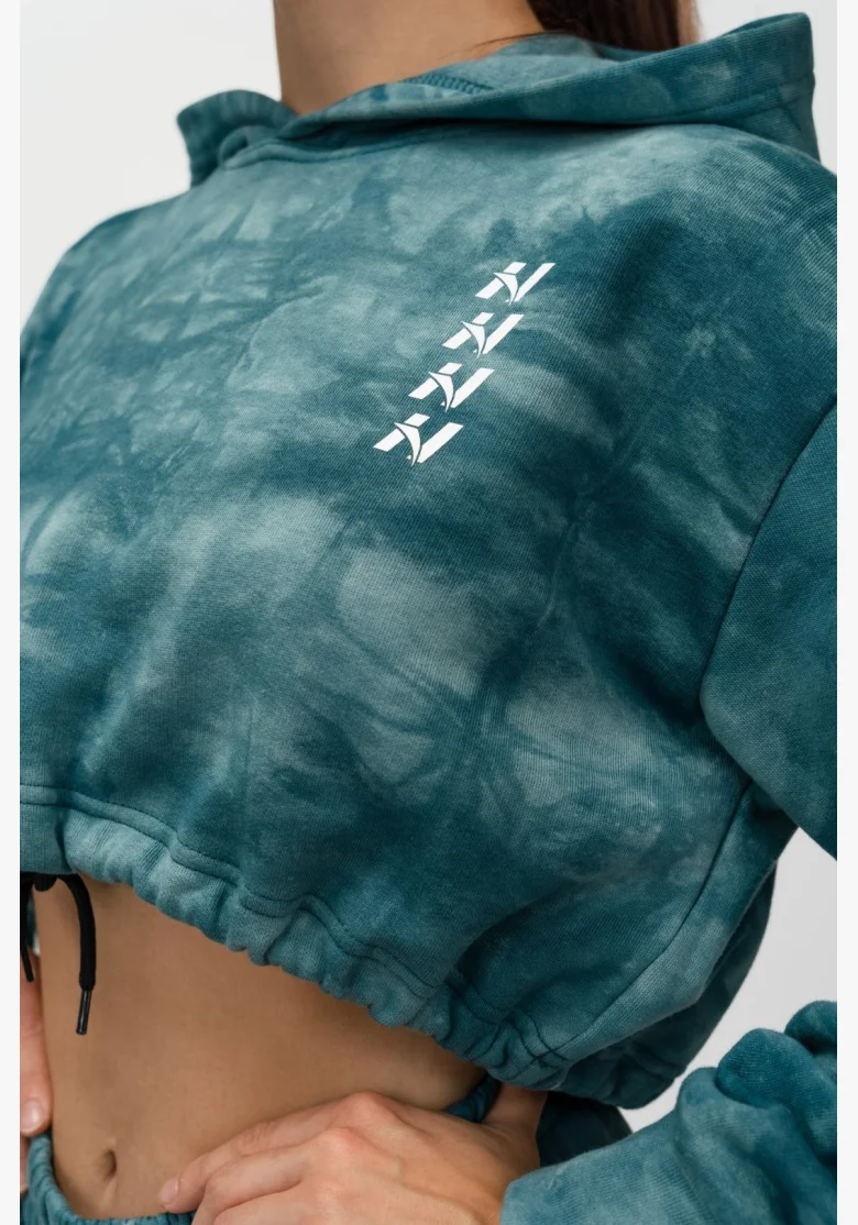 NEBBIA • NEBBIA Re-fresh dámská crop mikina s kapucí zelená • Nebshop.cz