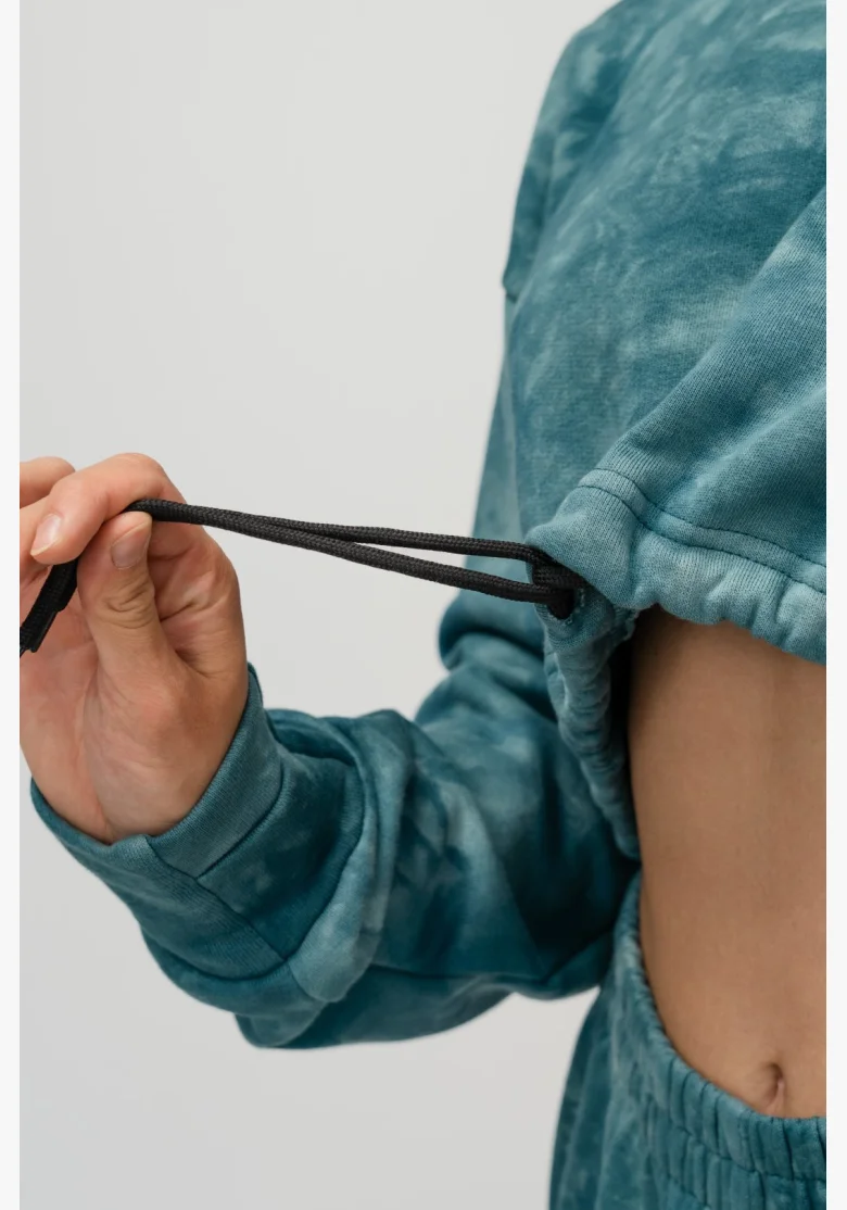 NEBBIA • NEBBIA Re-fresh dámská crop mikina s kapucí zelená • Nebshop.cz