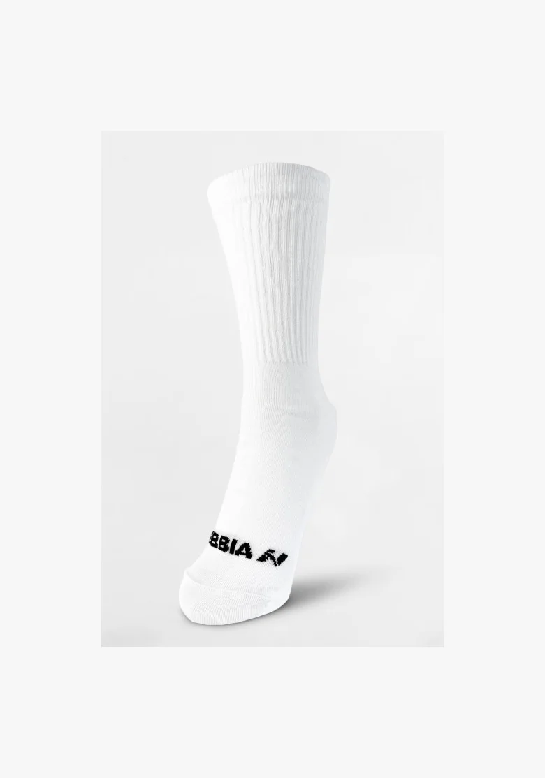 NEBBIA • NEBBIA "STEP UP" vysoké sneaker ponožky bílé • Nebshop.cz