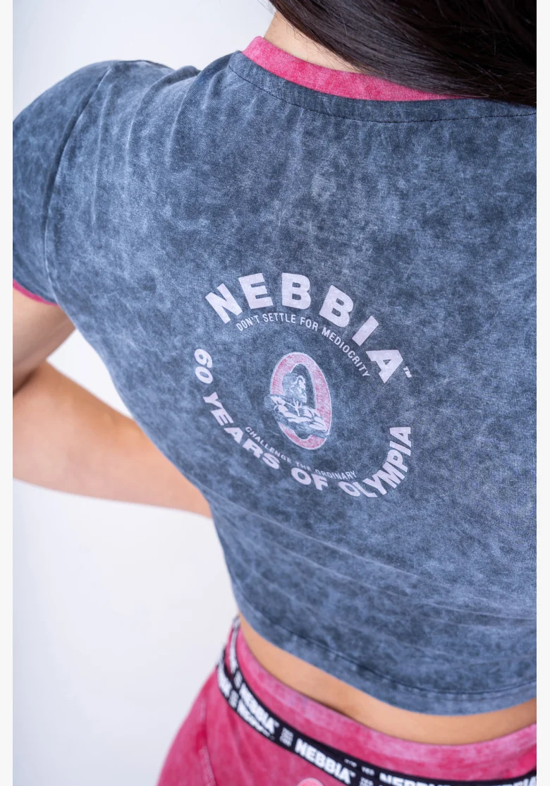 NEBBIA • NEBBIA Washed crop top GOLDEN AGE • Nebshop.cz