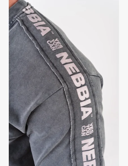 NEBBIA • NEBBIA Washed oversized tričko GOLDEN AGE černé • Nebshop.cz