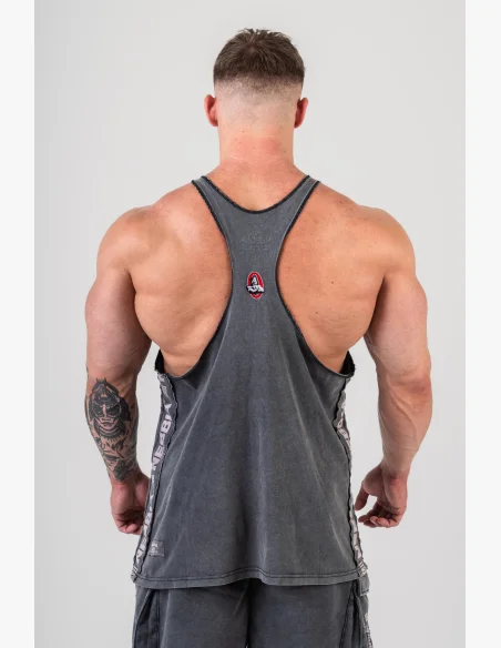 NEBBIA • NEBBIA Washed muscle back stringer GOLDEN AGE černé • Nebshop.cz
