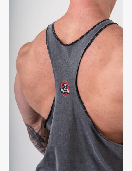 NEBBIA • NEBBIA Washed muscle back stringer GOLDEN AGE černé • Nebshop.cz
