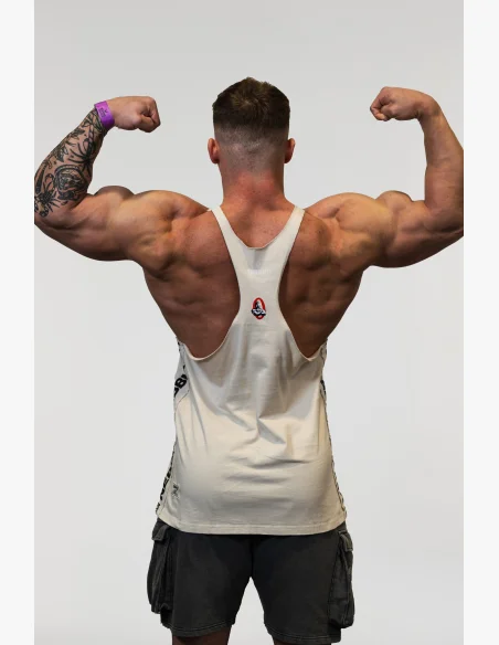 NEBBIA • NEBBIA Washed muscle back stringer GOLDEN AGE šedé • Nebshop.cz