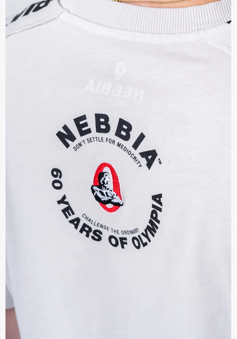 NEBBIA • NEBBIA Washed oversized tričko GOLDEN AGE šedé • Nebshop.cz