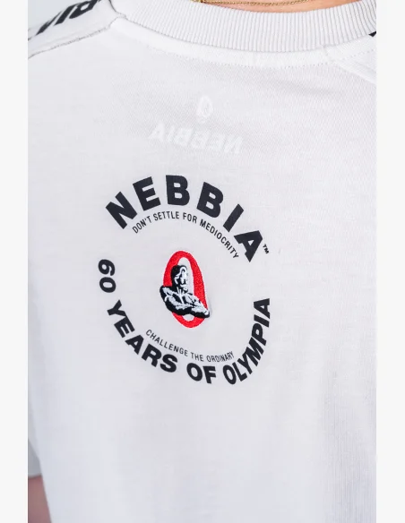 NEBBIA • NEBBIA Washed oversized tričko GOLDEN AGE šedé • Nebshop.cz