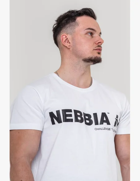 NEBBIA • NEBBIA GYM ESSENTIALS tričko bílé • Nebshop.cz