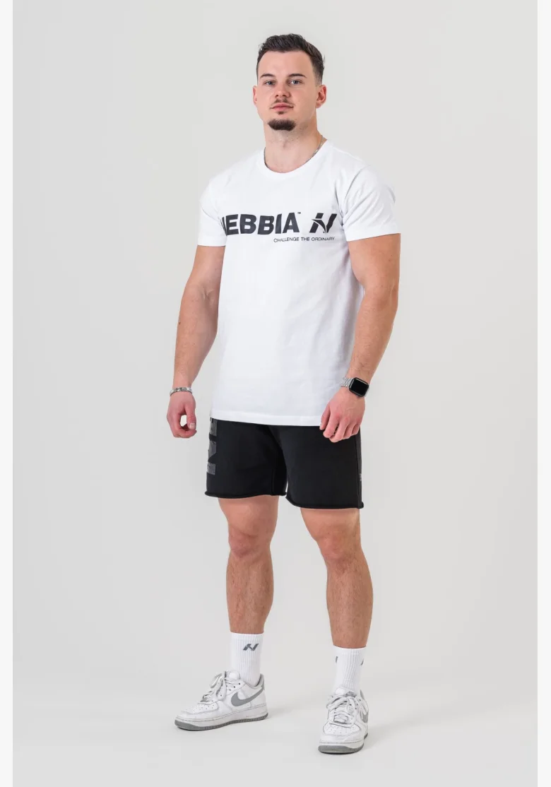 NEBBIA • NEBBIA GYM ESSENTIALS tričko bílé • Nebshop.cz