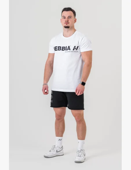 NEBBIA • NEBBIA GYM ESSENTIALS tričko bílé • Nebshop.cz
