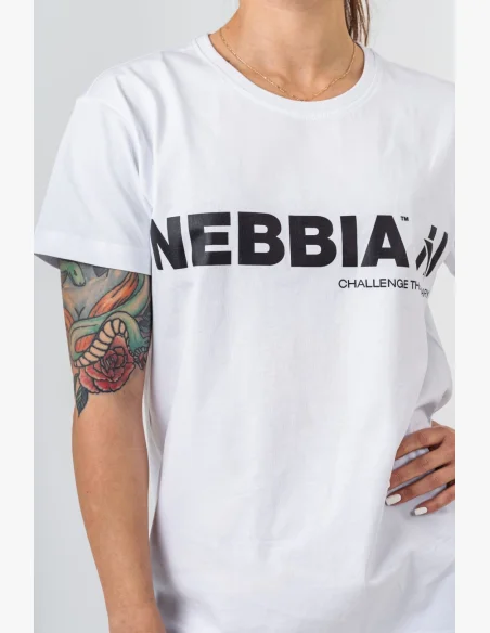 NEBBIA • NEBBIA GYM ESSENTIALS tričko bílé • Nebshop.cz