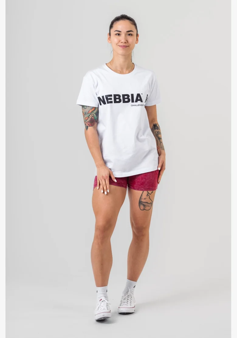 NEBBIA • NEBBIA GYM ESSENTIALS tričko bílé • Nebshop.cz