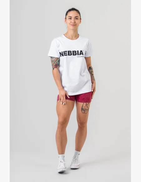 NEBBIA • NEBBIA GYM ESSENTIALS tričko bílé • Nebshop.cz