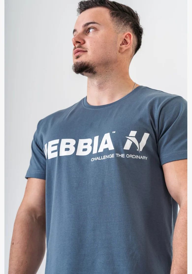 NEBBIA • NEBBIA GYM ESSENTIALS tričko šedé • Nebshop.cz