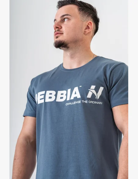 NEBBIA • NEBBIA GYM ESSENTIALS tričko šedé • Nebshop.cz