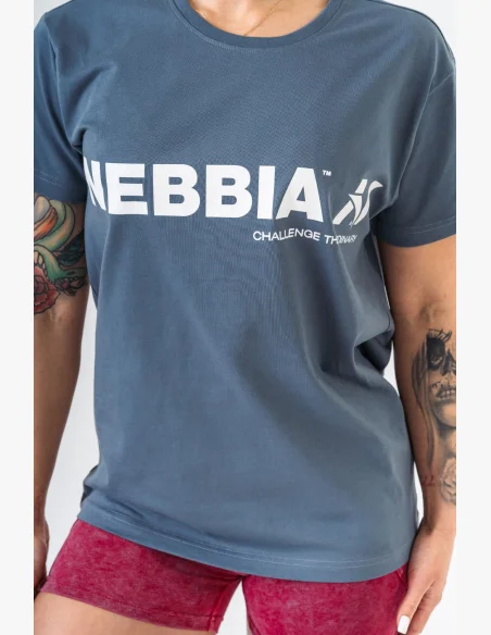 NEBBIA • NEBBIA GYM ESSENTIALS tričko šedé • Nebshop.cz