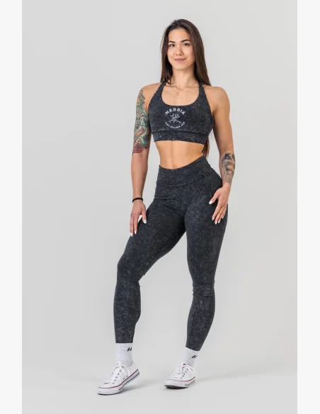 NEBBIA • NEBBIA Washed sportovní podprsenka se střední podporou GOLDEN AGE • Nebshop.cz