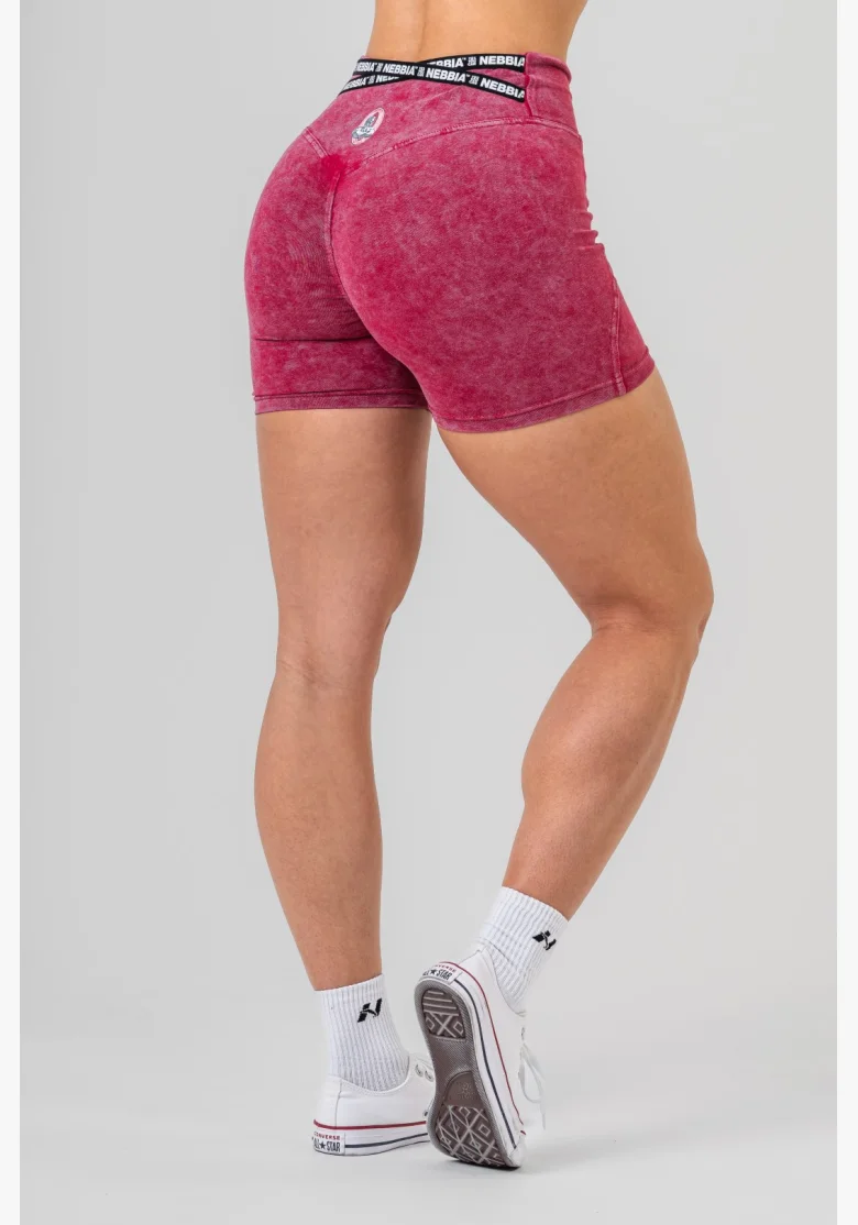 NEBBIA • NEBBIA Washed legínové šortky s vysokým pasem HERITAGE • Nebshop.cz