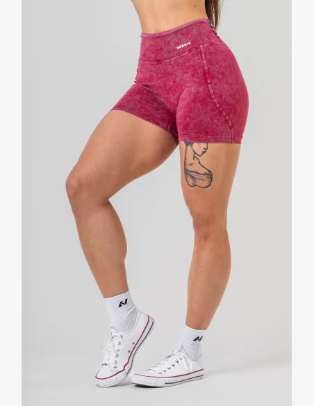 NEBBIA • NEBBIA Washed legínové šortky s vysokým pasem HERITAGE • Nebshop.cz