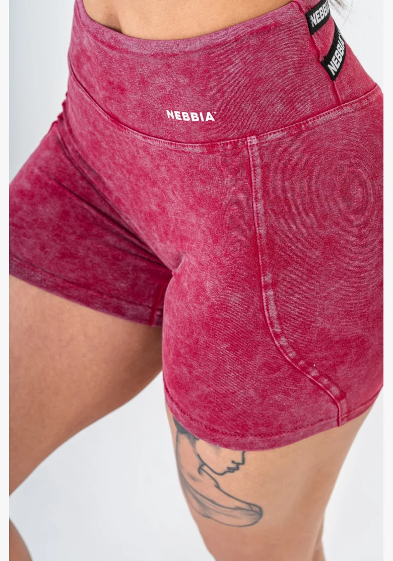 NEBBIA • NEBBIA Washed legínové šortky s vysokým pasem HERITAGE • Nebshop.cz