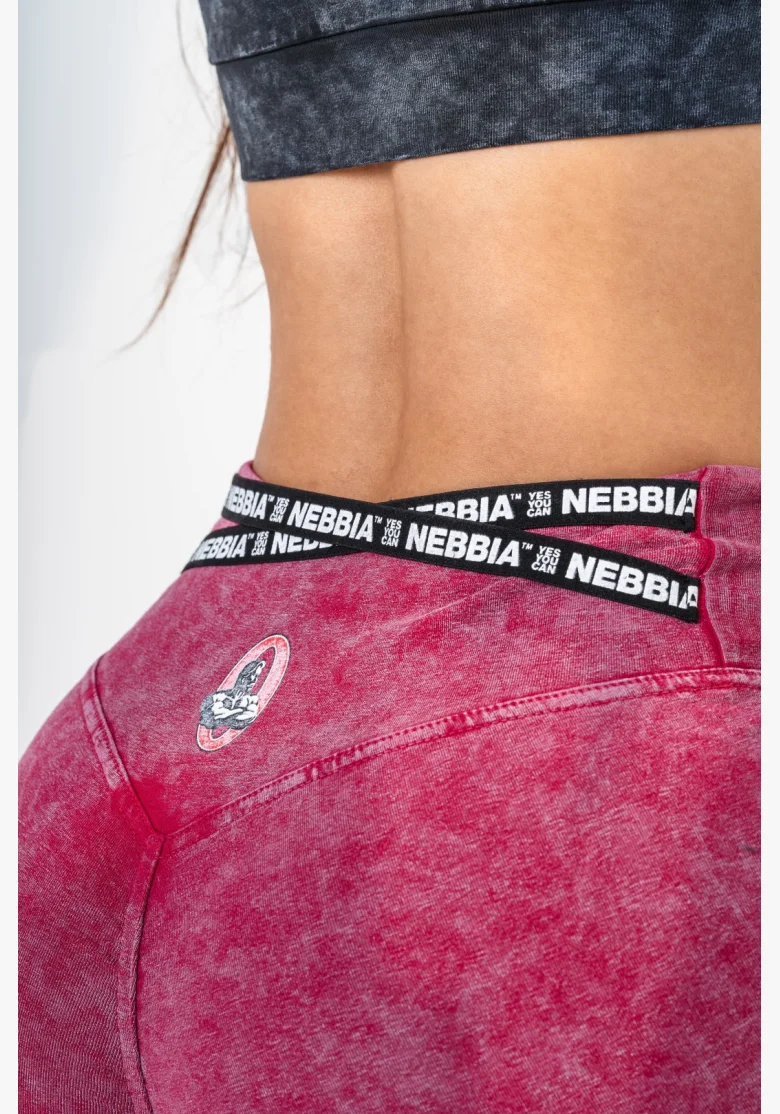 NEBBIA • NEBBIA Washed legínové šortky s vysokým pasem HERITAGE • Nebshop.cz