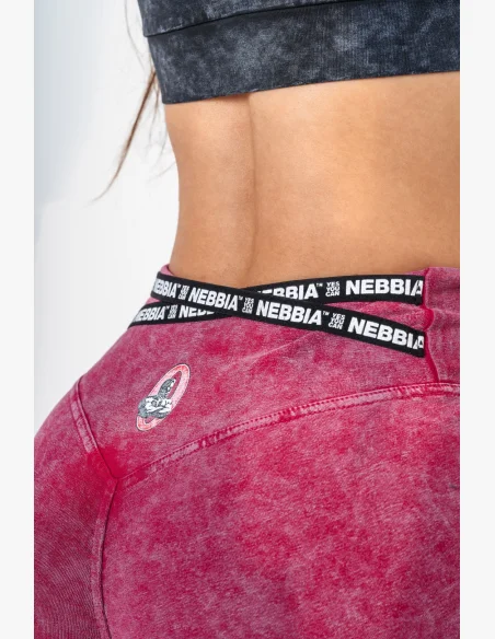NEBBIA • NEBBIA Washed legínové šortky s vysokým pasem HERITAGE • Nebshop.cz