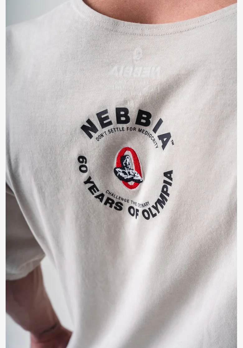 NEBBIA • NEBBIA Washed bavlnený rag top GOLDEN AGE šedé • Nebshop.cz