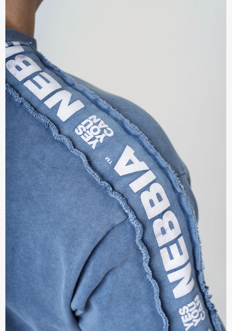 NEBBIA • NEBBIA Washed oversized tričko GOLDEN AGE modré • Nebshop.cz