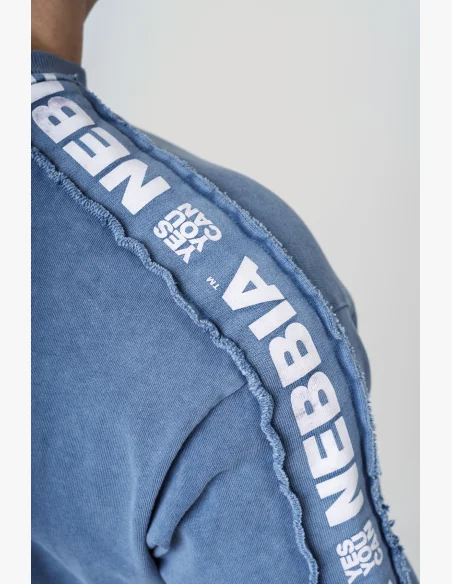 NEBBIA • NEBBIA Washed oversized tričko GOLDEN AGE modré • Nebshop.cz