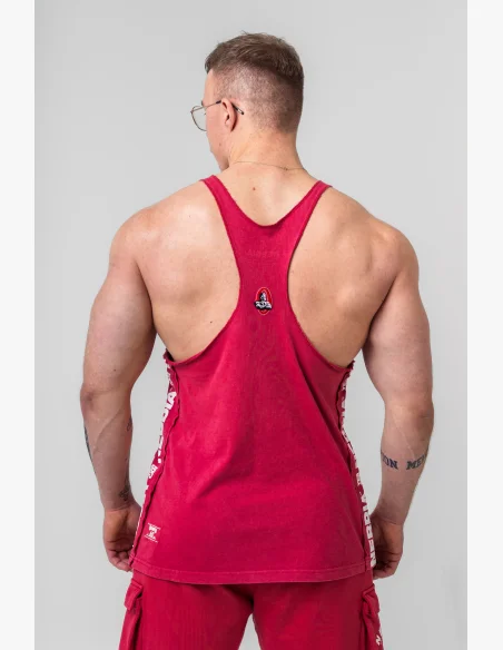 NEBBIA • NEBBIA Washed muscle back stringer GOLDEN AGE šedé • Nebshop.cz
